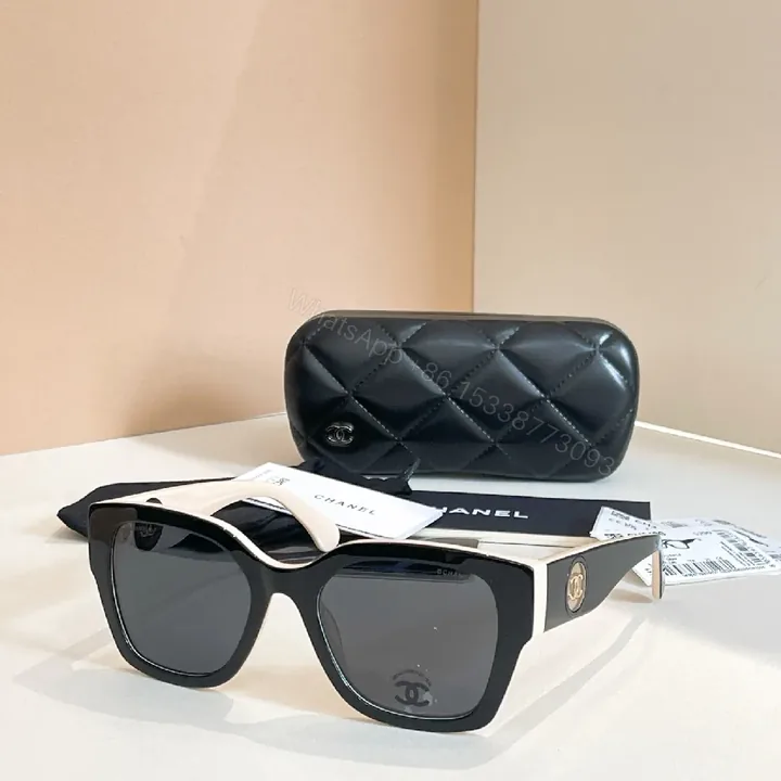 View 1 of Oversized Black White Acetate Sunglasses with Logo Details
