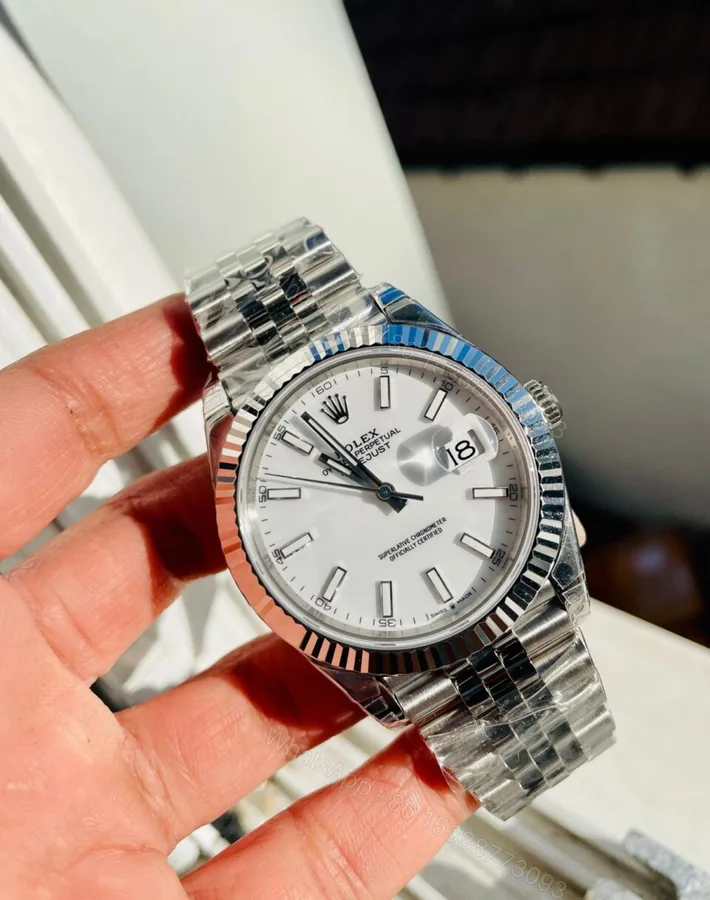 View 1 of SS VS Factory 1:1 Rolex DateJust 41 Best Edition 904L Steel White Dial