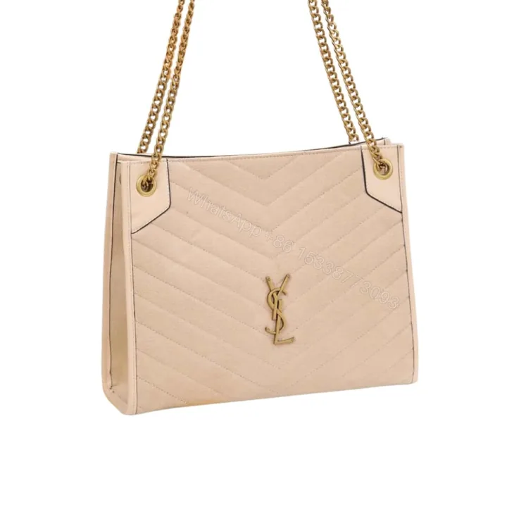 View 1 of Saint Laurent Medium Niki Shopping Bag Beige 33Cm