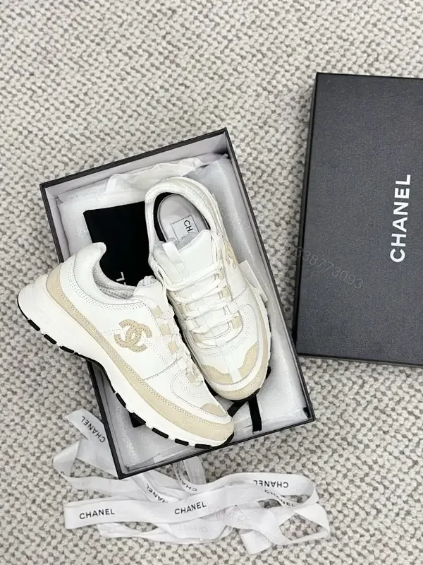 View 1 of Casual Luxe Sneakers: Off-White, Leather & Suede Comfort
