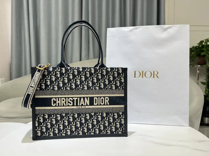 View 1 of Bold Monogram Tote: Dior-Inspired Luxe Tote Bag