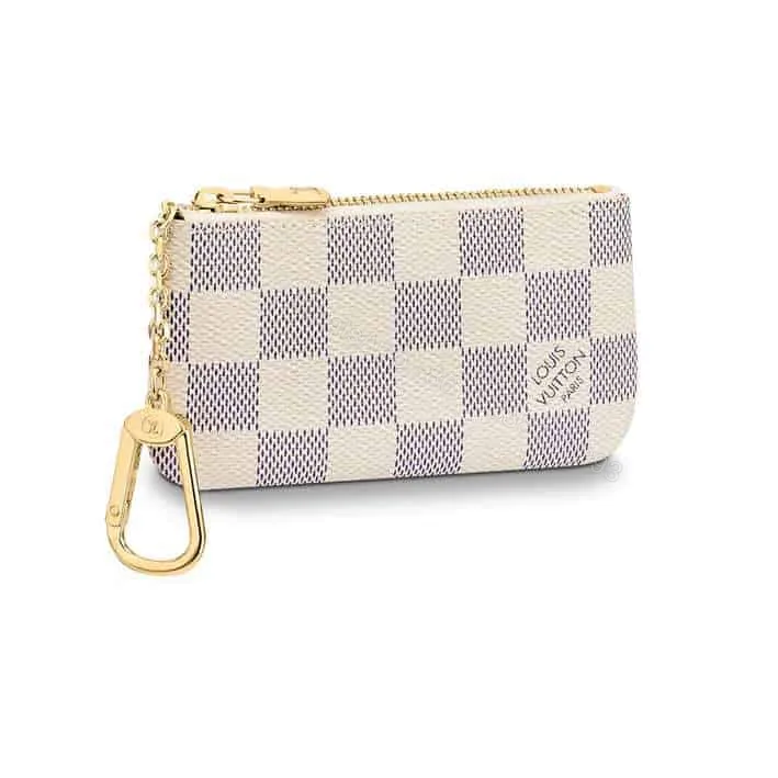 View 1 of N62659 Louis Vuitton Key Pouch Damier Azur Coated Canvas – RRG052