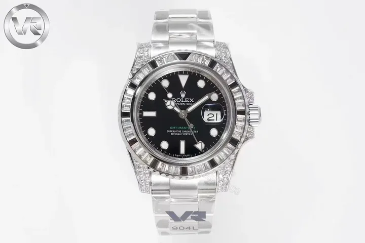 View 1 of BT Factory Clean Factory VR Rolex GMT II Black Diamond Watch