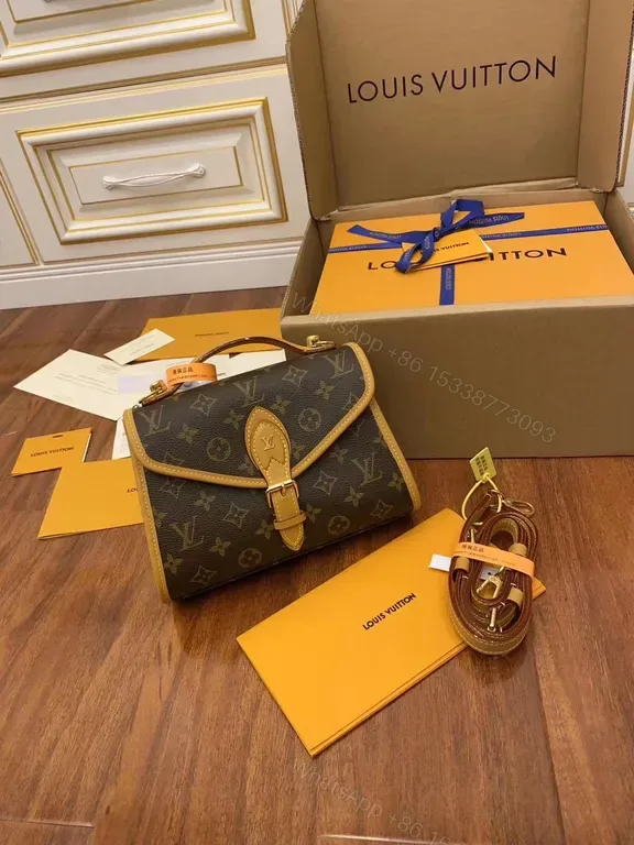 View 1 of Chic Monogram Crossbody â€” Compact LV Luxury Crossbody Bag