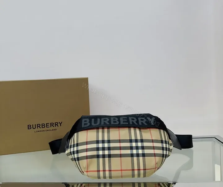 View 1 of Textured Burberry Check Belt Bag: Lightweight Luxury