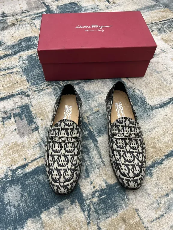 View 1 of Monogram Gancini Loafers â€“ Patterned Pattern, Polished Confidence