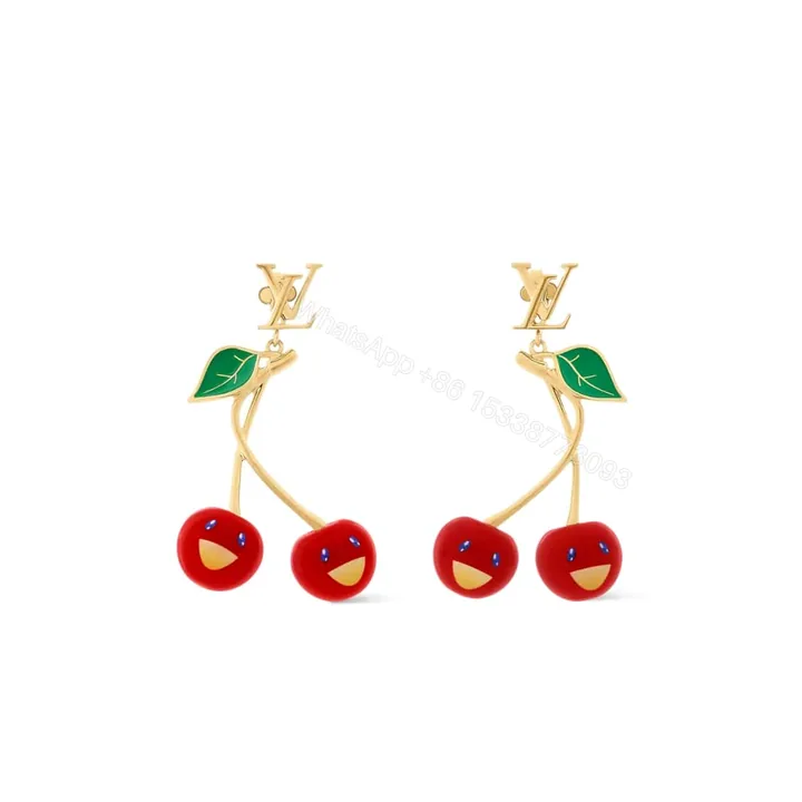 View 1 of LOUIS VUITTON X MURAKAMI CERISE EARRINGS M02808