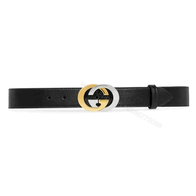 View 1 of GUCCI BELT WITH INTERLOCKING G BUCKLE – B36