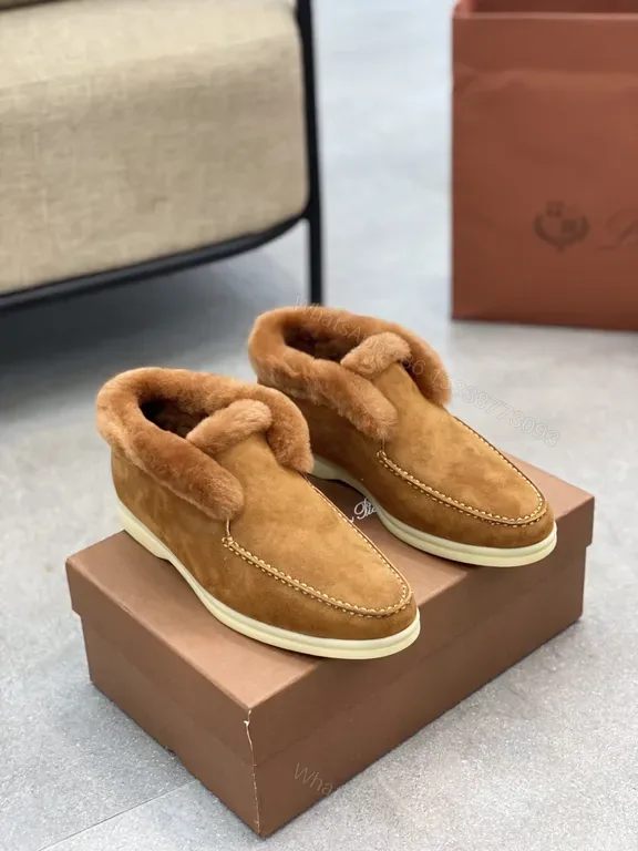 View 1 of Cozy Leather Mule Slippers: Suede & Shearling Luxury Slippers