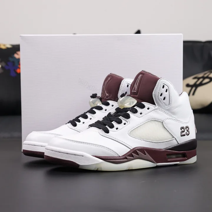 View 1 of A Ma Maniere x Jordan 5 Burgundy Crush​
