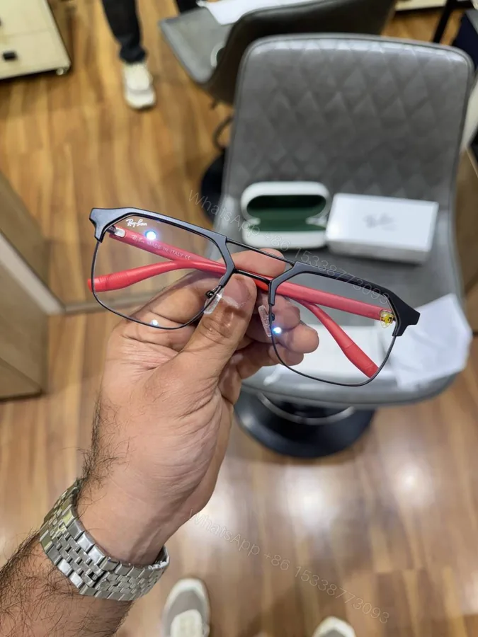View 1 of First Copy RayBan 04 Ferrari Black Plano Sunglasses