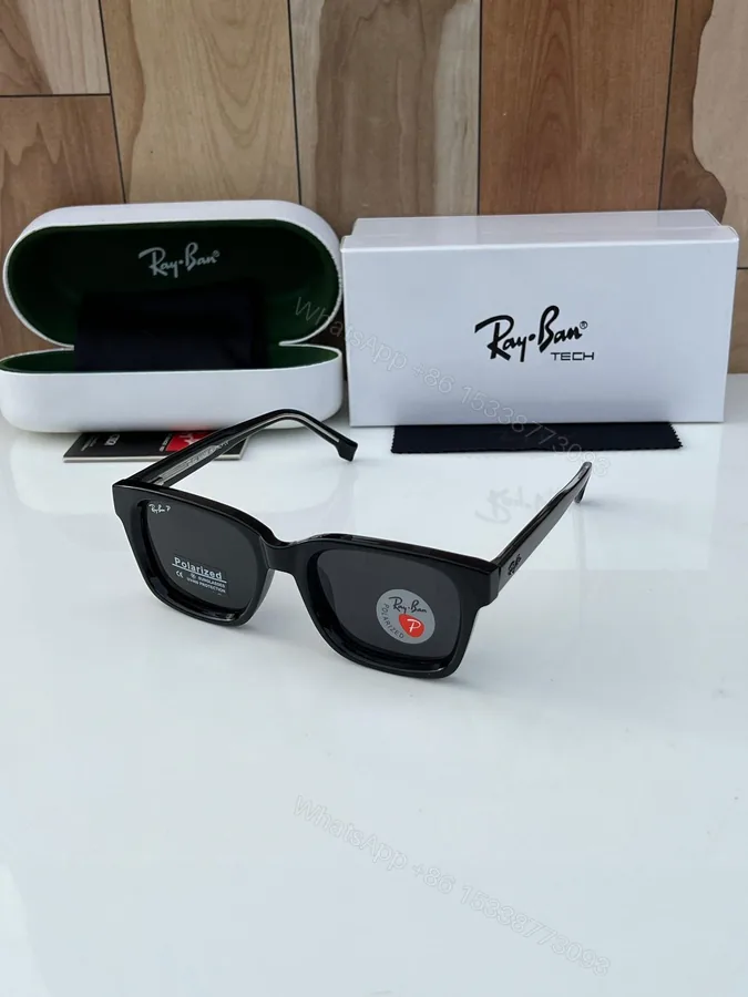 View 1 of Ray-Ban Wayfarer Tech Polarized Black