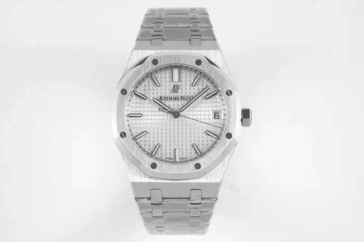 View 1 of V9 Factory Audemars Piguet Royal Oak 15500V2 Edition – Silver Stainless Steel Watch with Cal. 4302 Movement
