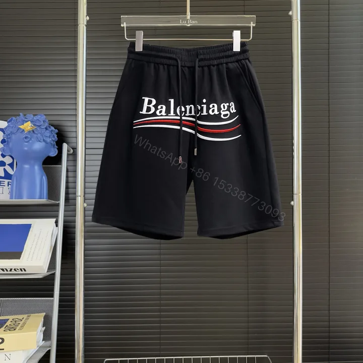 View 1 of Balenciaga 原單短褲 男款LOGO印花寬鬆運動休閒褲
