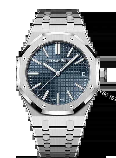 View 1 of Replica AP Royal Oak Stainless Steel Blue Dial 41mm