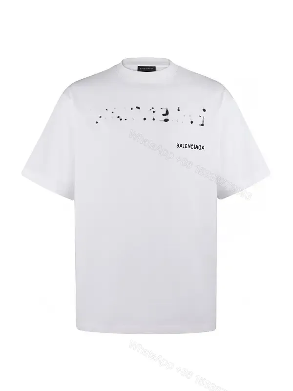 View 1 of Graphic Cotton Crewneck Tee: Modern Minimalist Graphic Detail