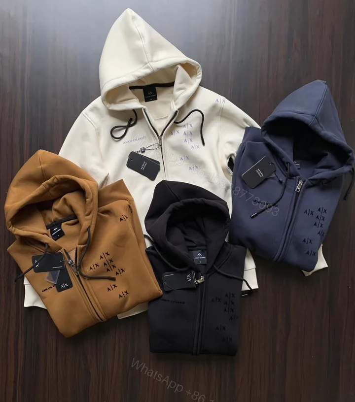View 1 of First Copy Armani Very Premium Zipper Hoodie Sweatshirt