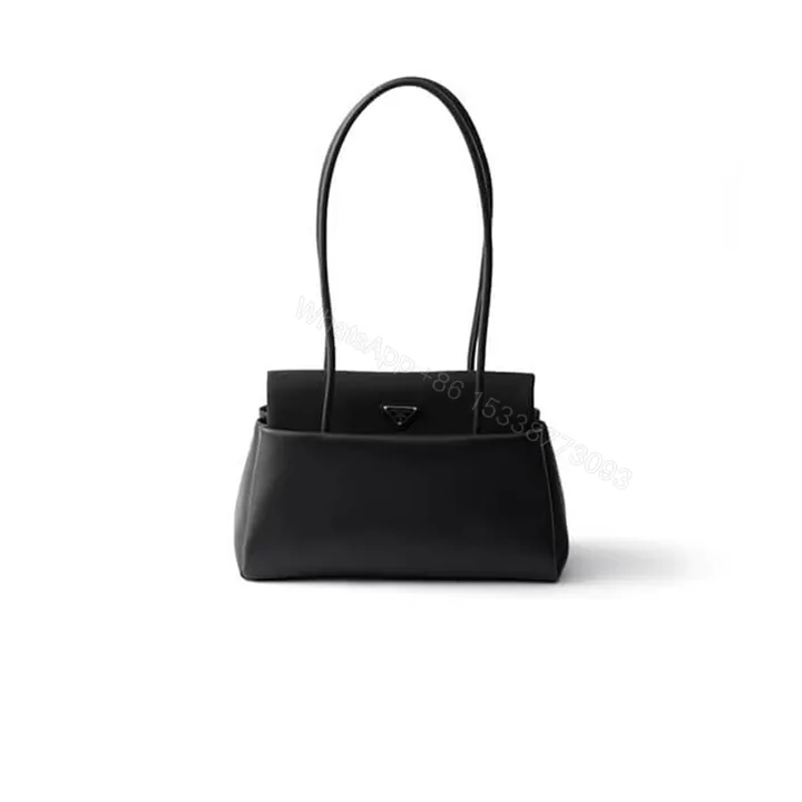 View 1 of Prada Passage medium leather bag with Re-Nylon flap(HIGH-END GRADE)