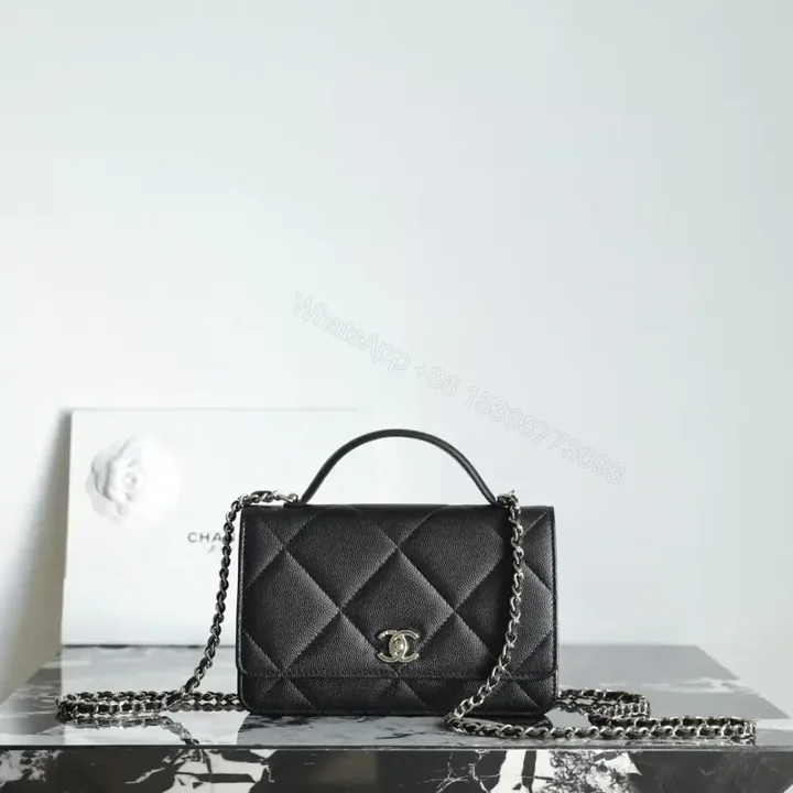 View 1 of 高仿Chanel*25K系列AP4932小牛皮WOC手袋黑色免檢版