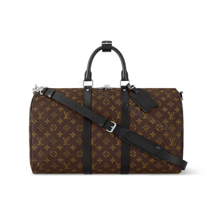 View 1 of Louis Vuitton Keepall Bandouliere 45 Monogram Macassar Canvas 45cm LV M56711
