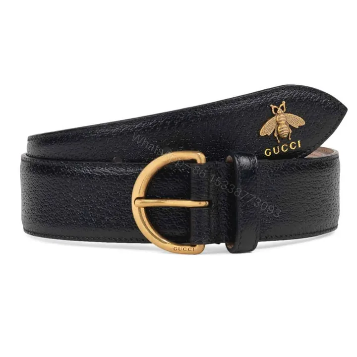 View 1 of GUCCI BEE PENDANT LEATHER BELT – B48