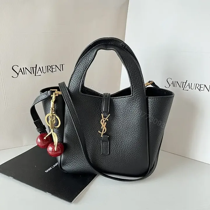 View 1 of Pebbled Leather Structured Tote - Everyday Luxe Carry