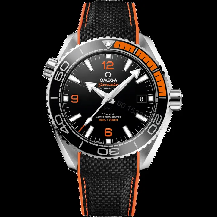 View 1 of Omega Super Clone Seamaster Planet Ocean 600M 215.30.44.21.01.002 43.5mm Black Ceramic Dial Rubber Strap