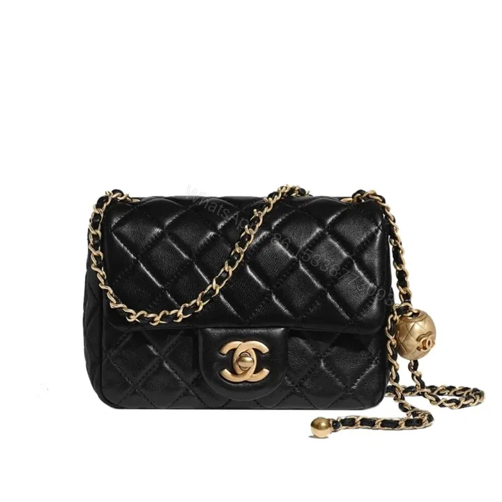 View 1 of Chanel Classic Mini Crossbody Bag Black 16Cm A35200 Y04059 94305