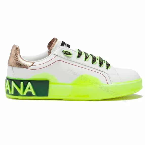 View 1 of DOLCE & GABBANA PORTOFINO MELT SNEAKERS IN PRINTED NAPPA CALFSKIN – DG17
