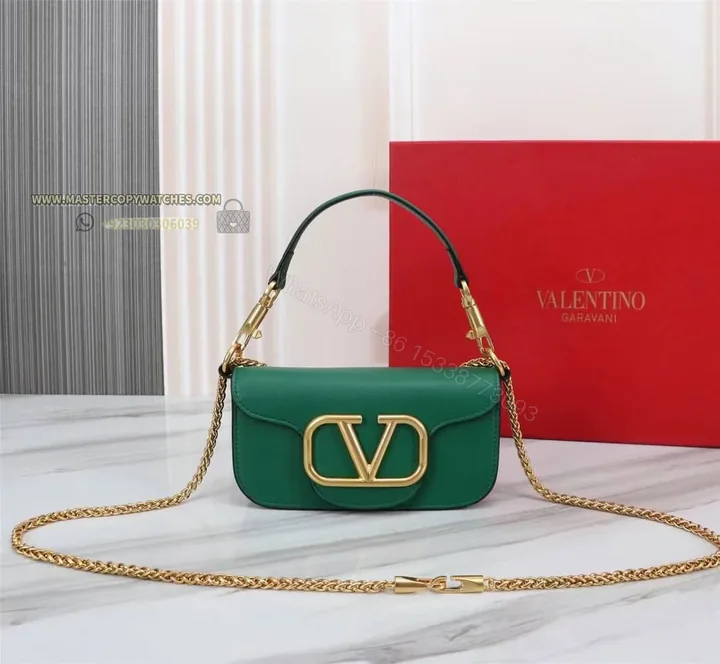 View 1 of Valentino Garavani Loco Green Handbag