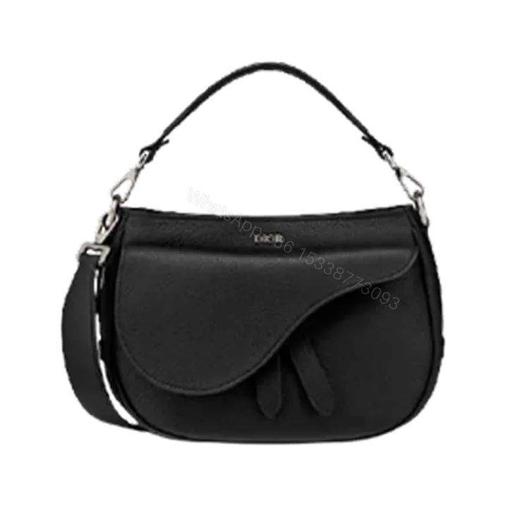 View 1 of MINI SADDLE SOFT BAG THREE QUARTER CLOSED VIEW OPEN GALLERY