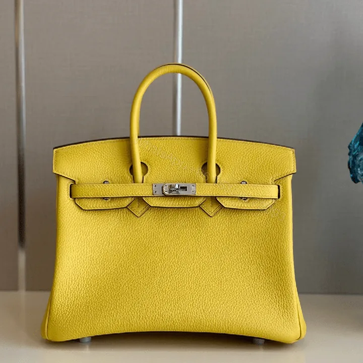 View 1 of Hermes Birkin PHW Da Togo Yellow Replica 11 Handbags 25cm