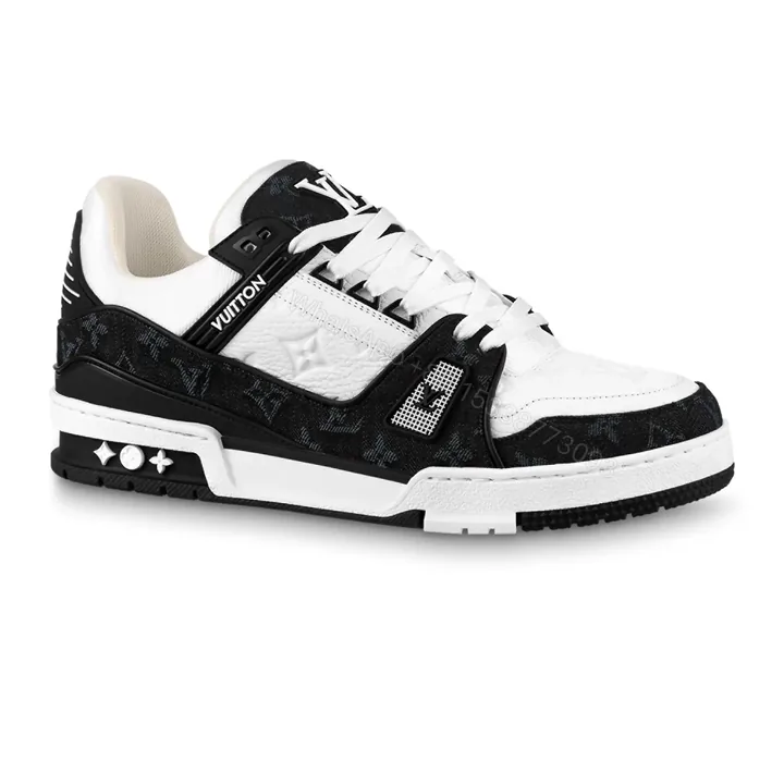 View 1 of LOUIS VUITTON TRAINER SNEAKERS IN WHITE AND BLACK – LSVT341