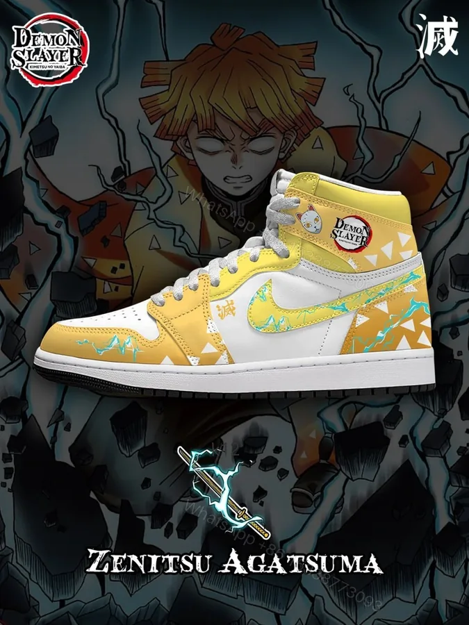 View 1 of Zenitsu Agatsuma V.1 Custom High Jordan 1