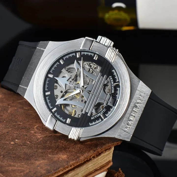 View 1 of FIRST COPY Maserati Potenza Skeleton Watch