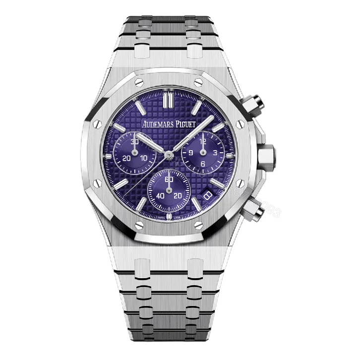 View 1 of Audemars Piguet Royal Chronograph Purple Dial Replica