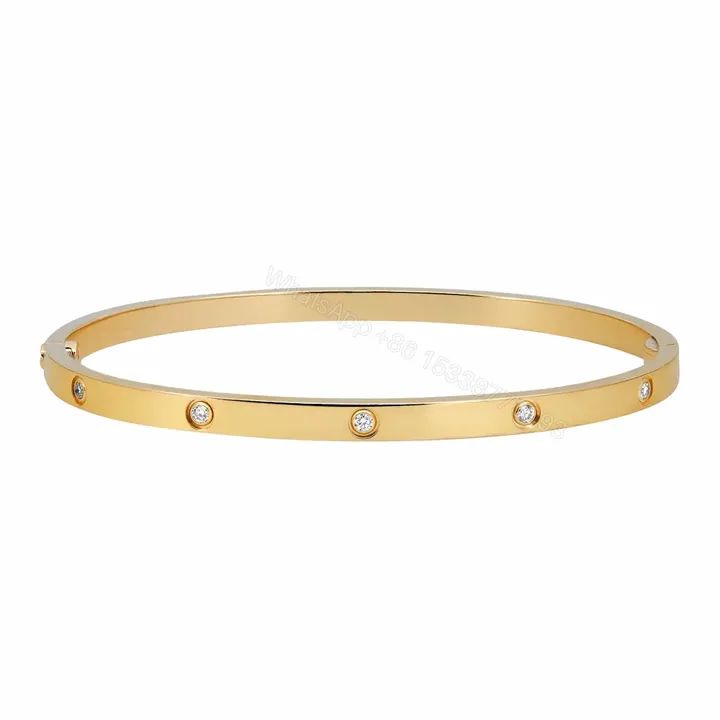 View 1 of Cartier Love Bracelet Small Model 10 Diamonds