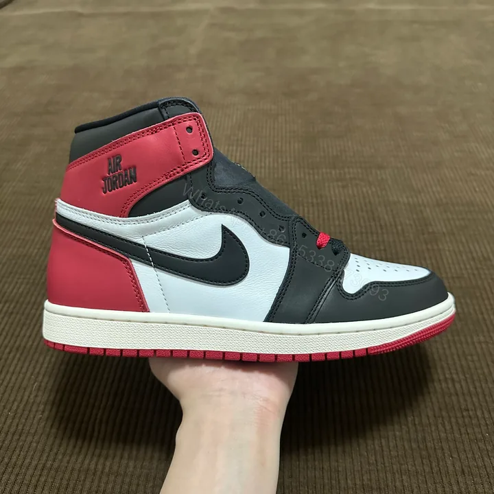 View 1 of Jordan 1 Retro High OG Black Toe Reimagined