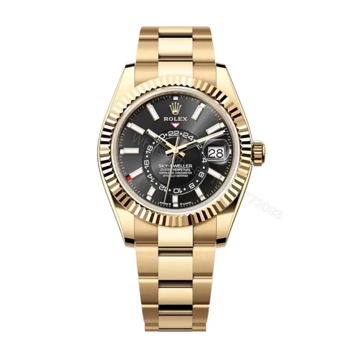 View 1 of Superclone Rolex Sky-Dweller Bright black Dial 336938