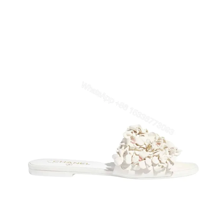 View 1 of CHANEL MULES SUEDE KIDSKIN AND STRASS WHITE G46231 B19043 NAEYA