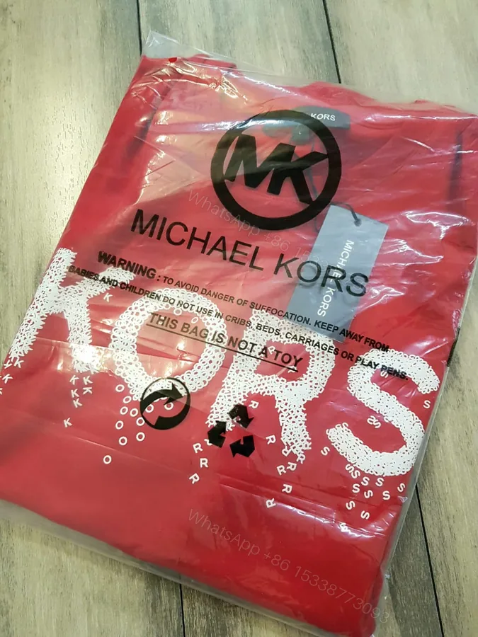 View 1 of Michael Kors Premium Round Neck T-Shirt Printed Kors Red First Copy | AAA+ Replica