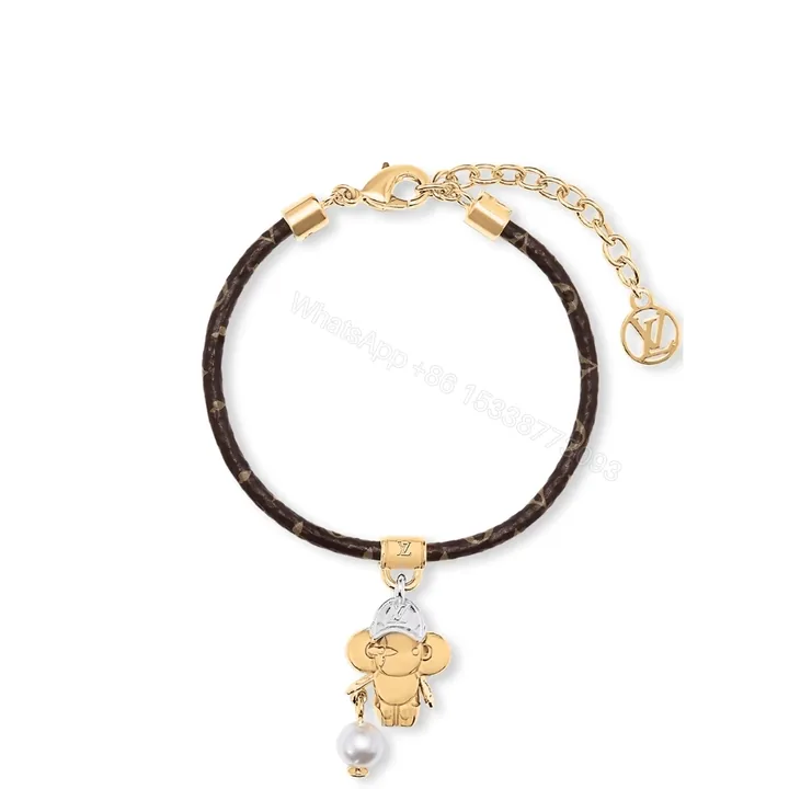 View 1 of Louis Vuitton Vivienne Bracelet Monogram Gold Brown