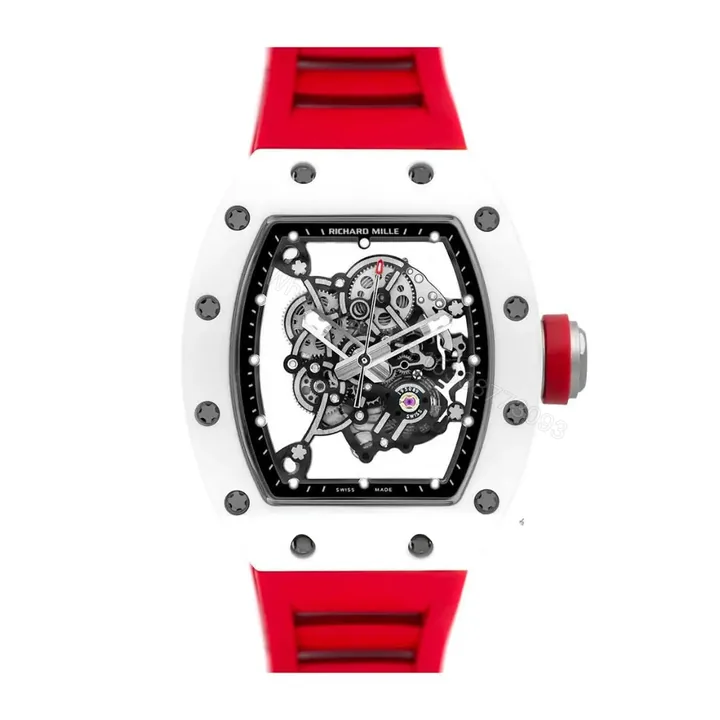 View 1 of Richard Mille Swiss Made Clone Rm 0055 Bubba Watson Red Rubber