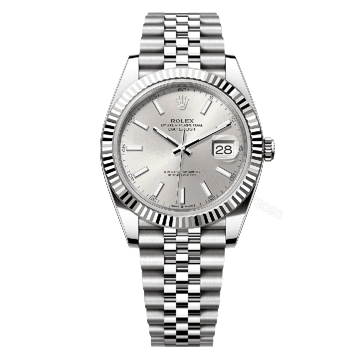 View 1 of Rolex Datejust Silver Dial Replica