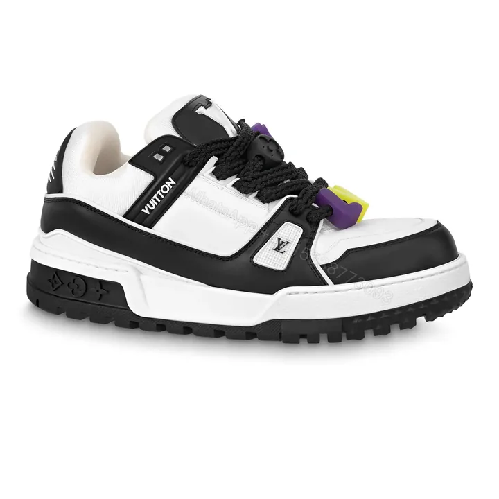 View 1 of LOUIS VUITTON LV TRAINER MAXI SNEAKERS IN BLACK AND WHITE – LSVT337