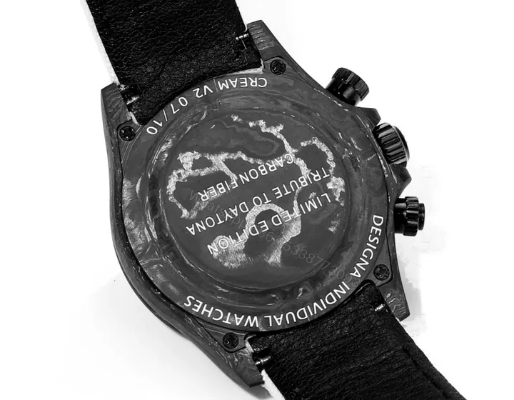 View 1 of WF Factory Clean Factory TW Rolex Daytona Carbon Fiber Watch – Black/White