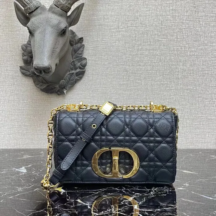 View 1 of Dior Caro Leather Crossbody Bag