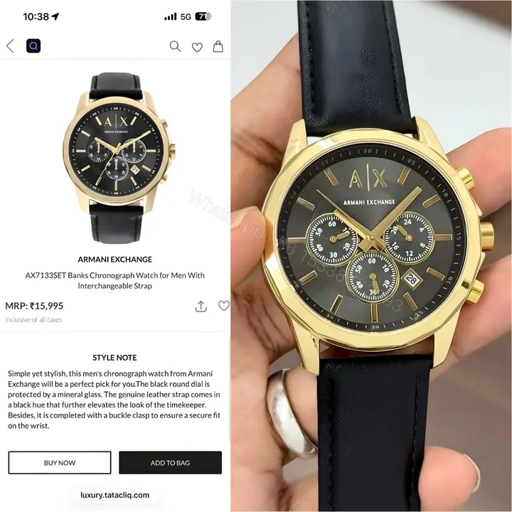 View 1 of Armani Exchange Modern Chronograph