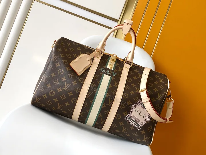 View 1 of LV 高仿綠色Speedy 25手袋 M14077限量老花刺繡款