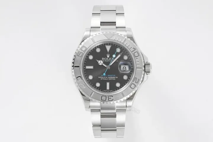 View 1 of OW Factory Clean Factory Rolex Yacht-Master 40mm Black Dial Stainless Steel